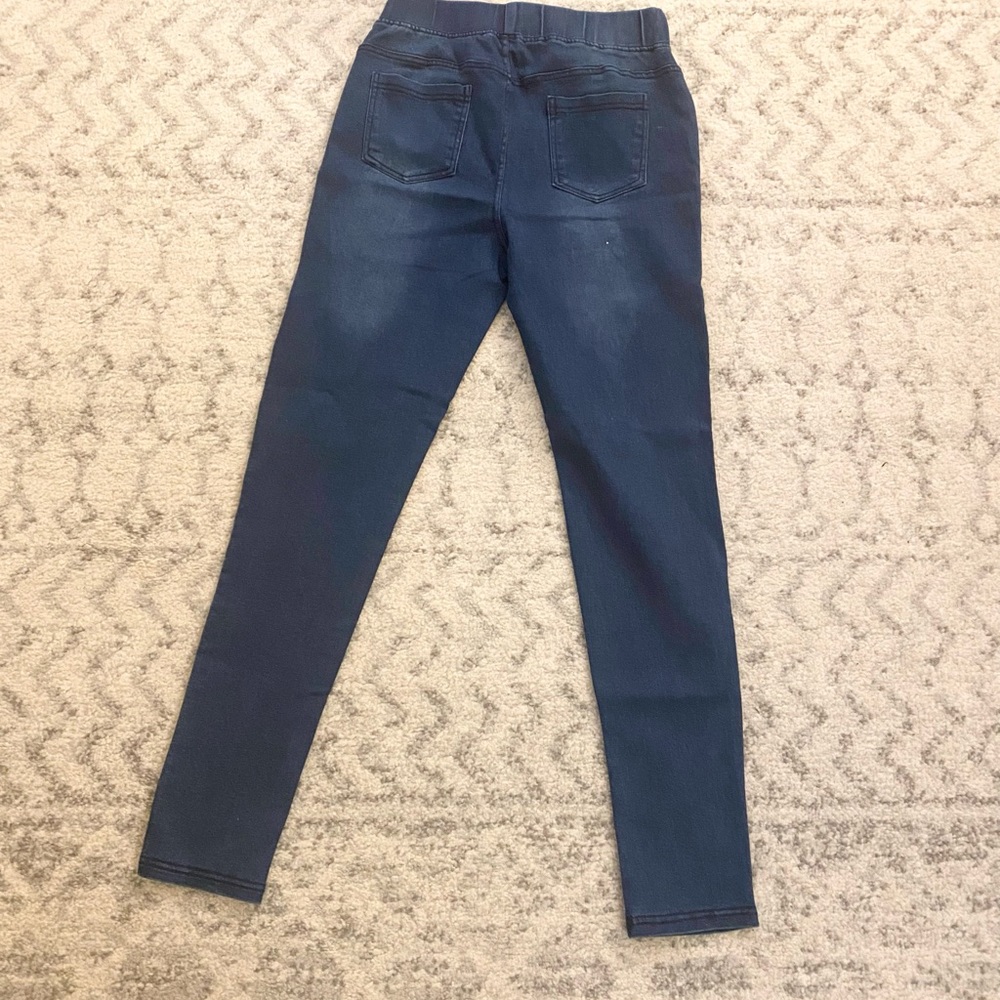 Denim Skinny Leg Distressed Jeggings - Picture 4 of 6